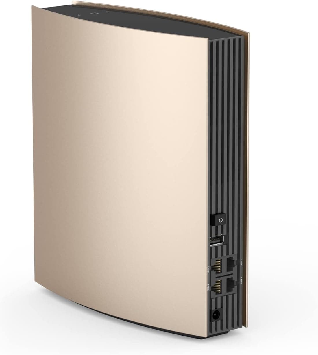 AC3200 WiFi Router WAVLINK Dual Band Gigabit Wireless Router with USB 3.0 Port, 8 * 5dBi Antennas, LED Screen, Up to 2500 sq.ft and 100 Devices - Gold