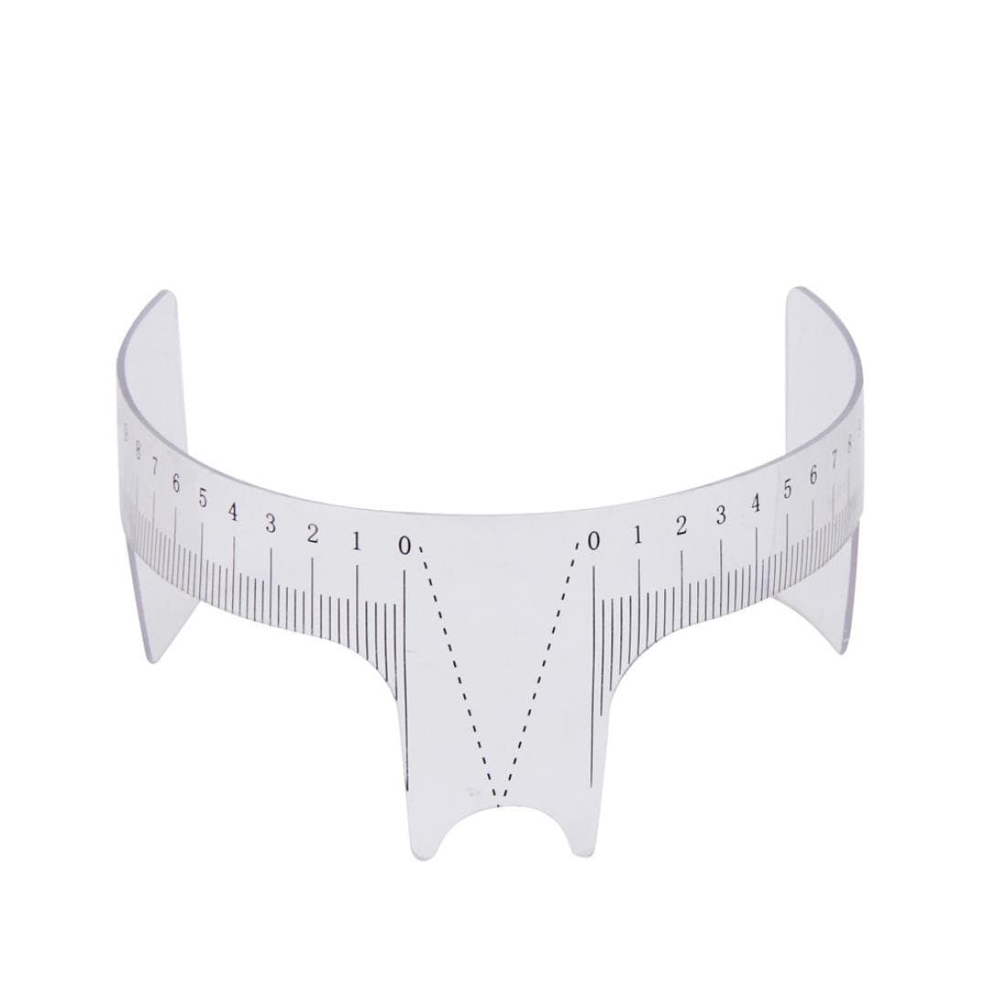 Gotd Microblading Reusable Makeup Brow Measure Eyebrow Guide Ruler Permanent Tools (Gray)