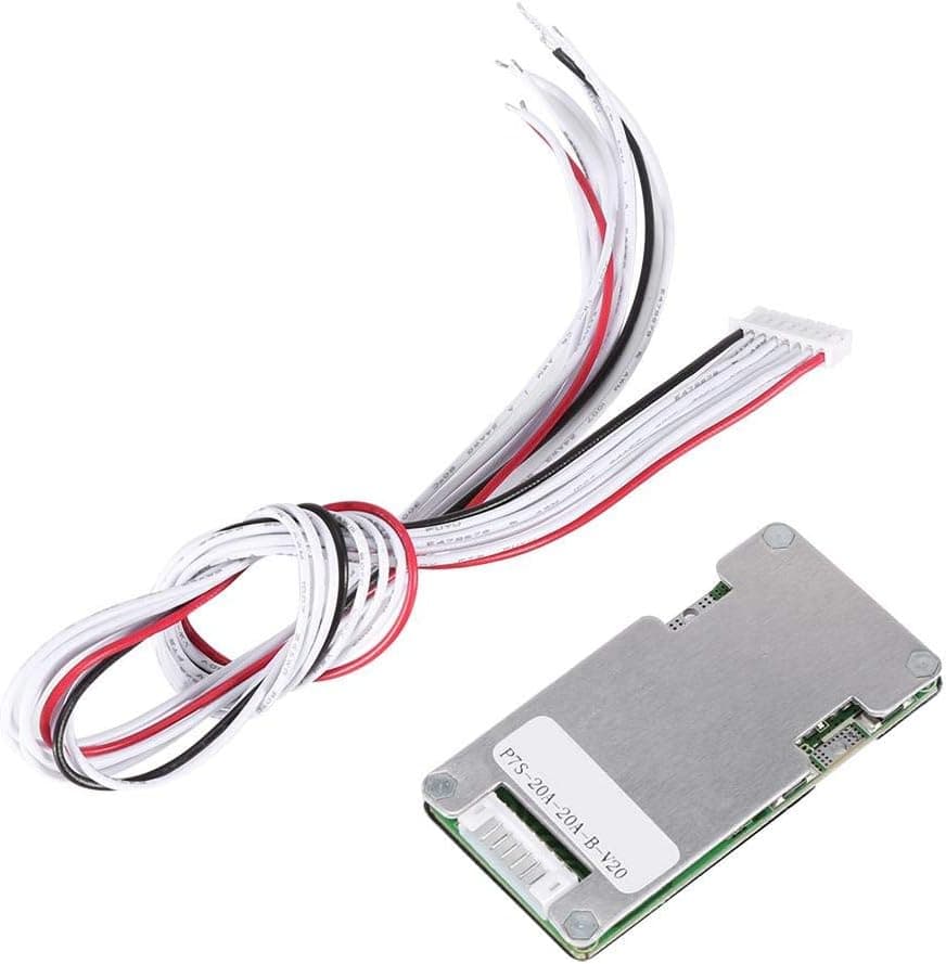 Battery Protection Board, Lithium Battery 18650 BMS 24V 20A 7S BMS Protected Battery with Balancing Function