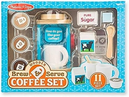 Toys For Kids Girls Boys Melissa and Doug Wooden Brew and Serve Coffee Play Set ,#G14E6GE4R-GE 4-TEW6W298085