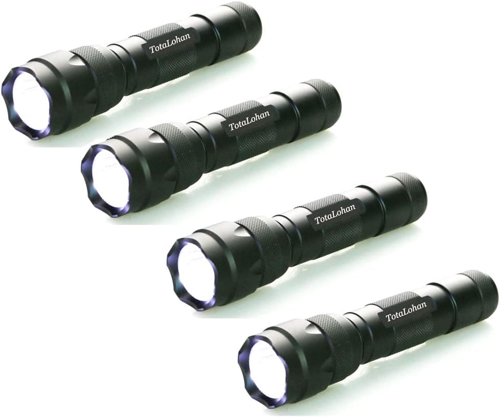 4 Pack Super Bright Flashlight, Ultra Bright 5 Mode XM-T6 1000 Lumens Tactical LED Flashlight, Waterproof Portable Mini Handheld Flashlight for Camping Outdoors Walking Hunting