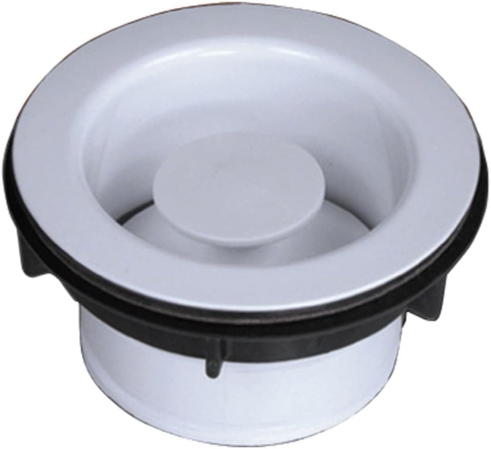 Waste King 1020 Decorative Flange and Stopper for Easy Mount Sink, White