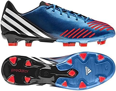 adidas Predator Absolion LZ TRX FG Soccer Cleats - Bright Blue/Running White/Infrared (Mens) - 10.5