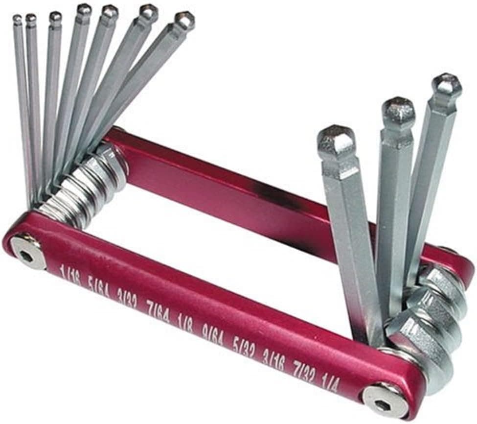 Titan Tools - Ball Hex Key Set Sae Red (12700)