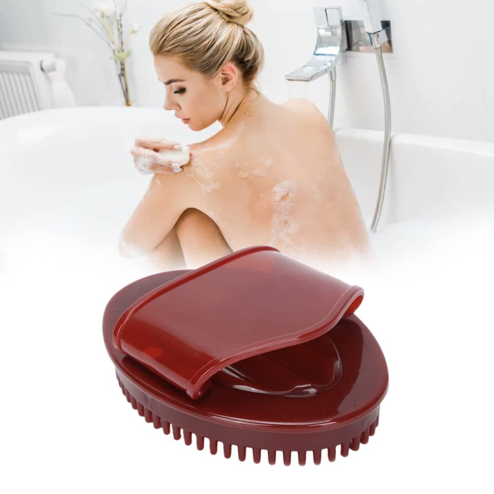 Meridians Massage Brush, Whole Body Relaxation Massage Comb Essential Oil Brush Body Scrubber Bath Body Brushes SPA Massager Device Health Care Washing Hair Scalp Shower (#1)