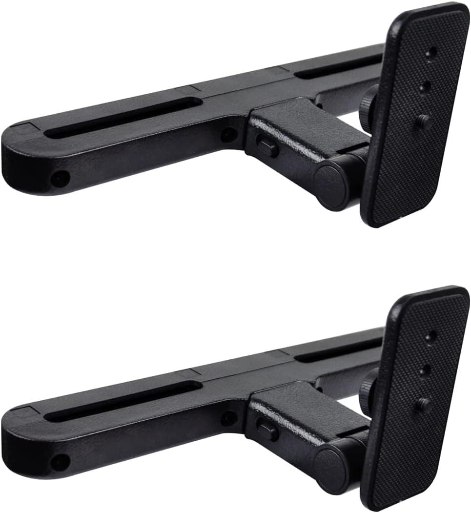 UEME Car Headrest Mounts, Angle Adjustable Headrest Dual Screen DVD Player Mount Holders, 2 Mounting Brackets WONNIE/FANGOR/Sylvania Dual Screen DVD Players
