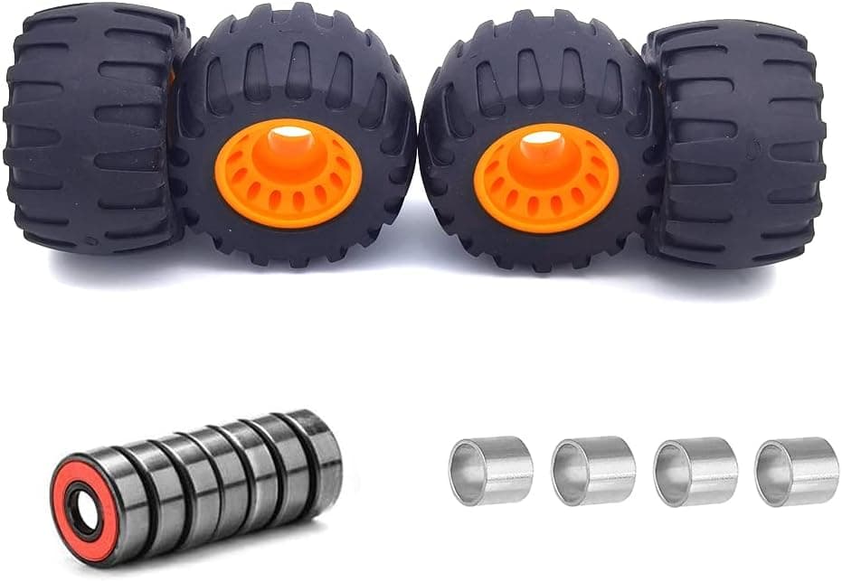 Neasekuoia Skateboard Offroad All Terrain 70mm Wheels with ABEC-11 Bearings Longboard Cruiser Street Road Anti-Vibrate Wheel