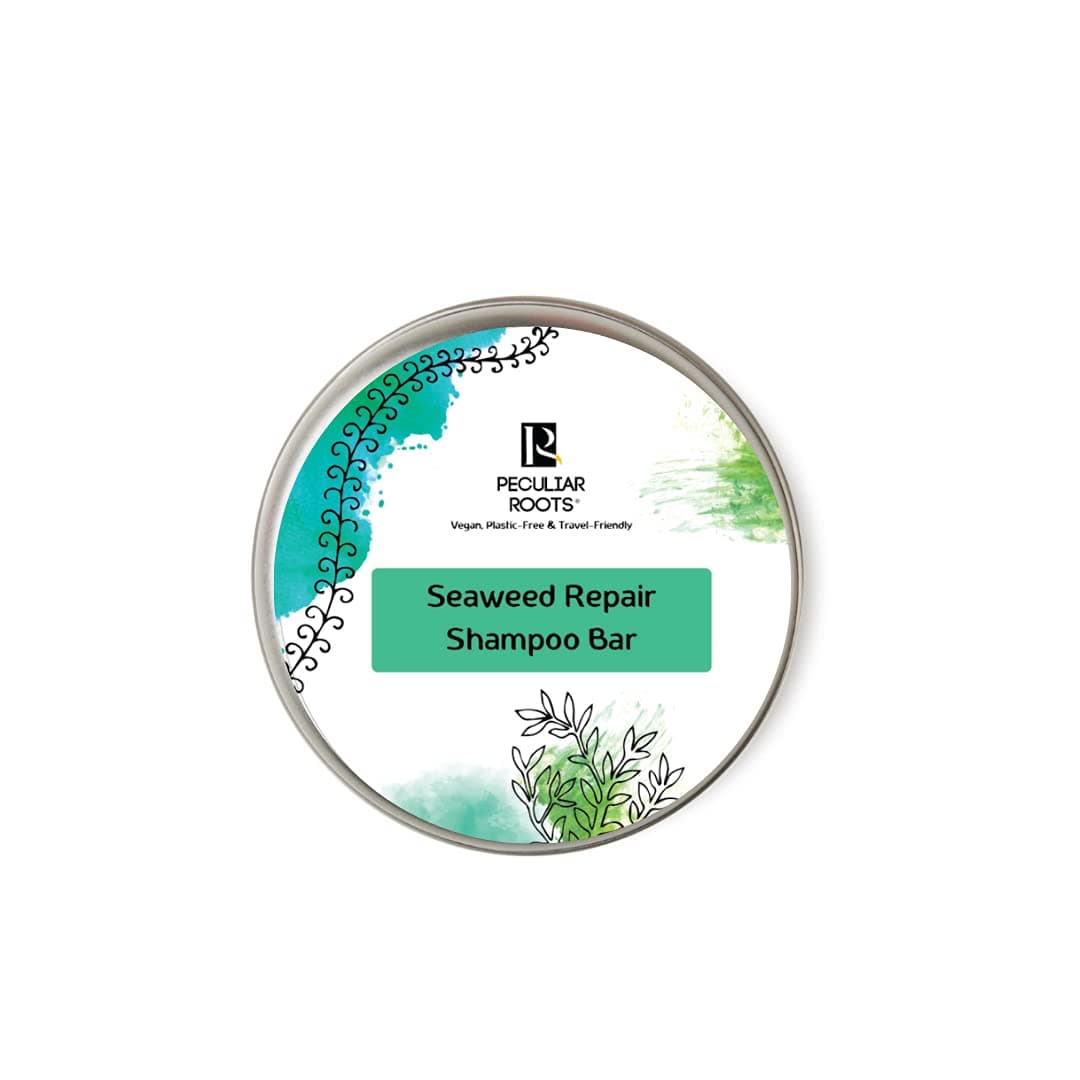 Peculiar Roots Gentle Cleansing Locs Shampoo Bar | Refreshed, Strengthen and Improve Hair Growth | Ideal for All Hair and Skin Types | Plastic Free & Travel Friendly (Seaweed)