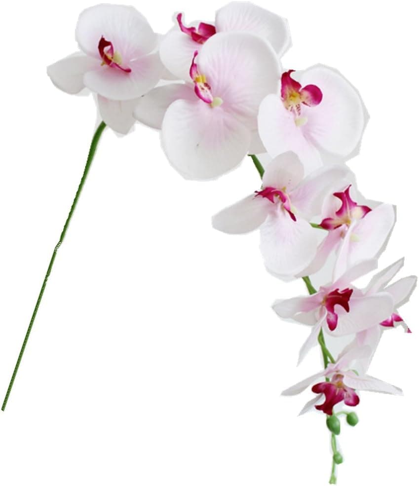 Ximkee 1 x Artificial Butterfly Orchid Flower Plant Home Decor Fuchsia (1pcs, Pink)