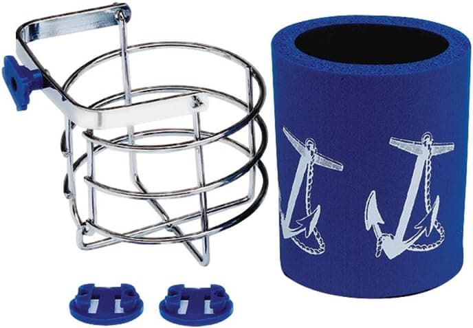 SeaSense Drink Holder (Chrome Plated Brass),16 inch