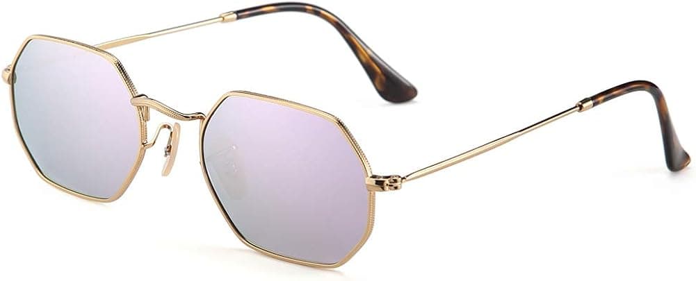 2020 VentiVenti Small Face Polarized Sunglasses Stainless Steel Metal Polygon Oval Frames Shade For Women Men