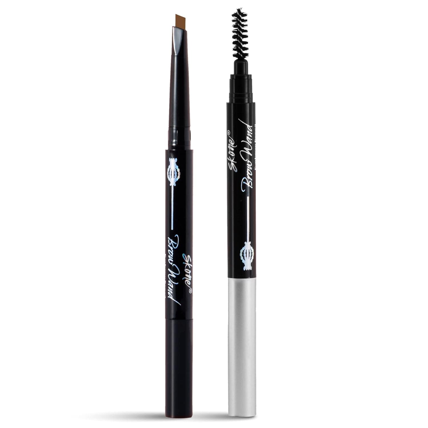 Skone Cosmetics Brow Wand Eyebrow Pencil - Retractable Brow Pencil with Brush - Long Lasting, Waterproof Eyebrow Makeup Pencil Liner for Sleek Eyebrows - Eye Brow Definer - Peanut Butter for Blondes