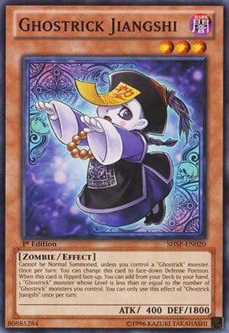 YU-GI-OH! - Ghostrick Jiangshi (SHSP-EN020) - Shadow Specters - 1st Edition - Common