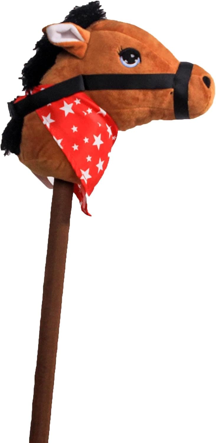 PonyLand Brown Horse Stick with Sound