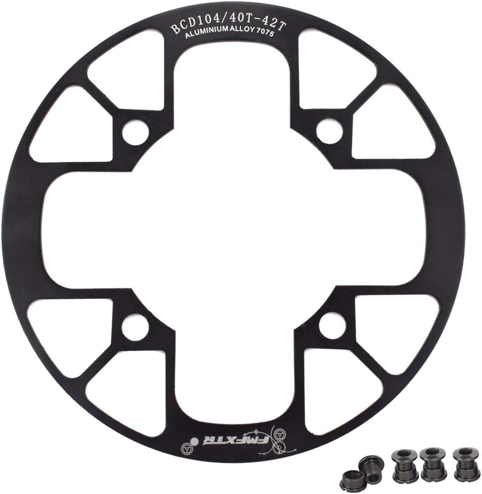 UPANBIKE Mountain Bike Chainring Guard 104 BCD Aluminum Alloy Chain Ring Protector Cover for 32~34T 36~38T 40~42T Chainring Sprockets