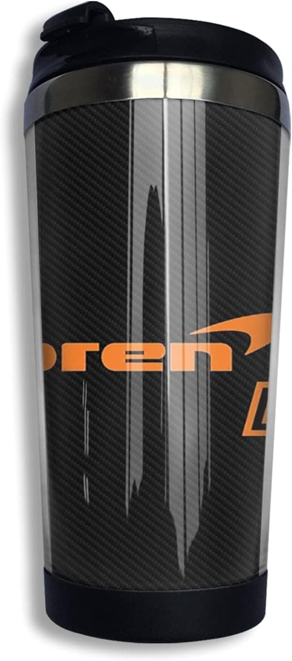 Alexyuk-Coffee Cup Daniel Ricciardo 2021 Mclaren 2 Travel Stainless Steel Thermos Mug 10oz Double Wall Vacuum Insulated Bottle Portable Tumblers Travel Mugs 400ml Leakproof