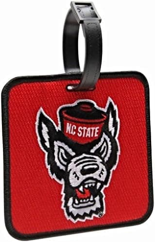 New! North Carolina State Wolfpack Golf Bag Tag Embroidered Luggage Tag