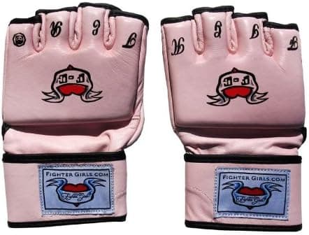 Fighter girls MMA Gloves for Women Baby Pink