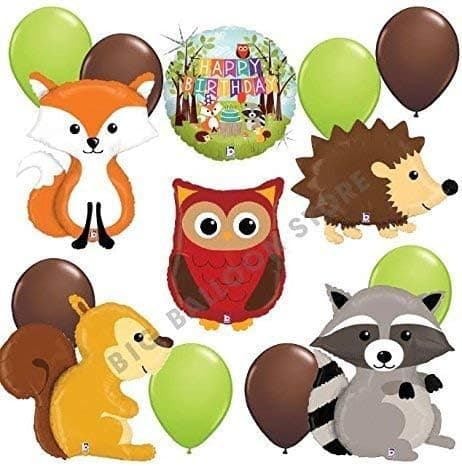 Woodland Critters Ultimate 14pc Balloon Party Kit