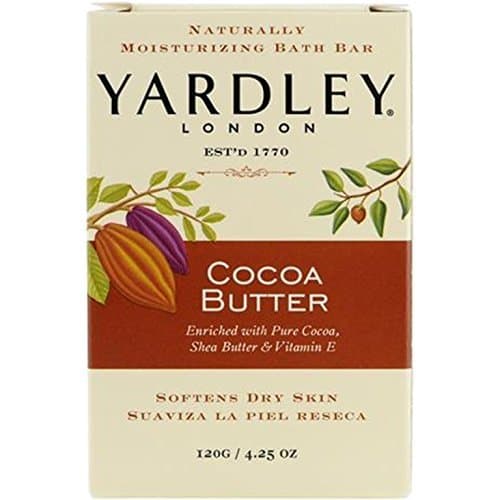 Yardley London Pure Cocoa Butter & Vitamin E Bar Soap, 4.25 Ounces /120 G (Pack of 2)