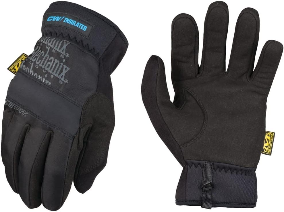 Winter Work Gloves for Men by Mechanix Wear: FastFit Insulated; Touchscreen Capable (XX-Large, Black) (MFF-95-012)