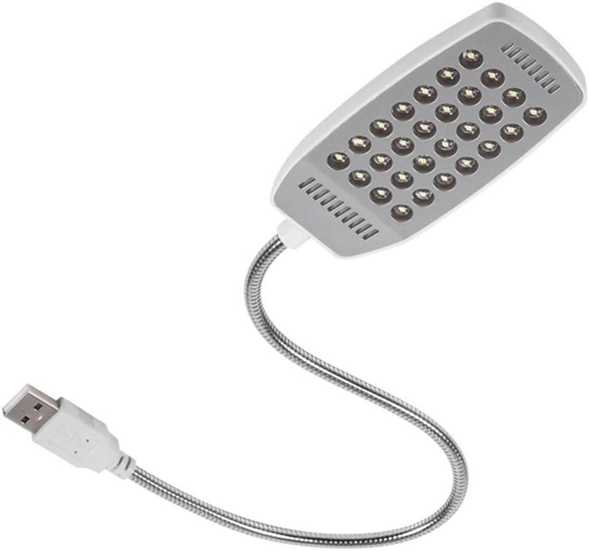 USB LED Light 28 LEDs Super Bright Computer Laptop Reading Lamp PC & Mac Compatible (28 led White)