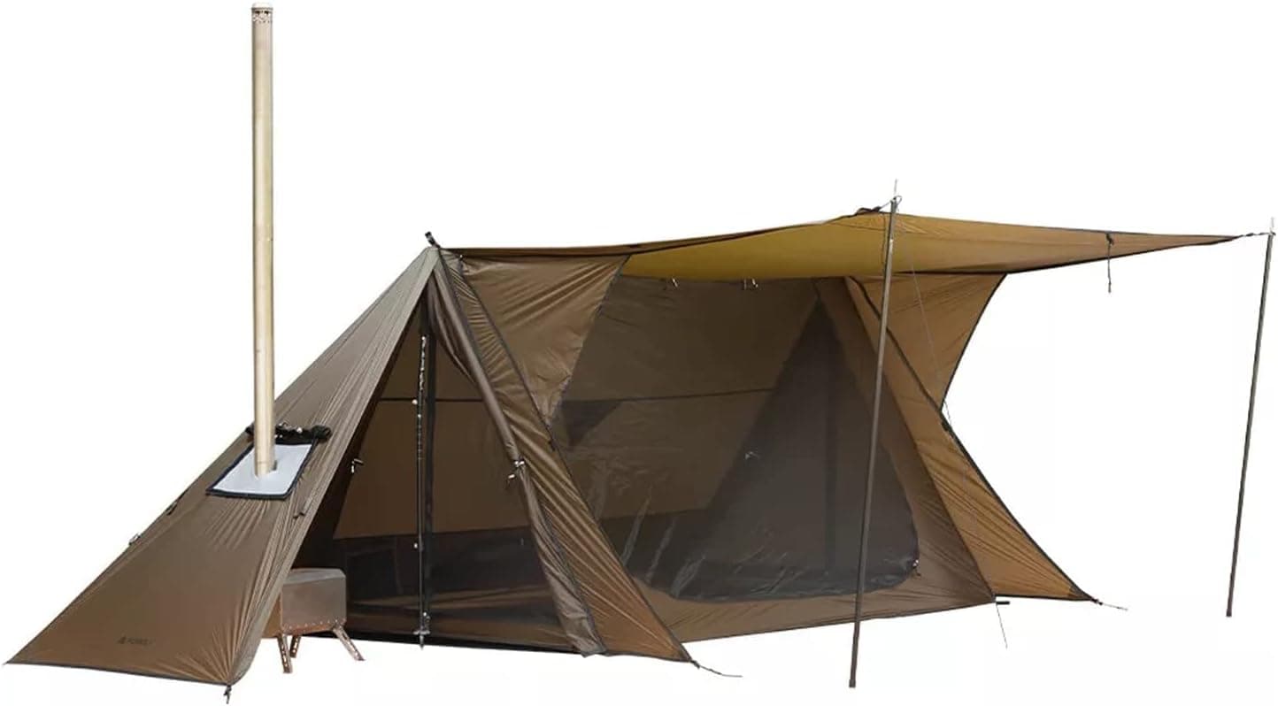 STOVEHUT 20 Ultralight Shelter Hot Tent with Stove Jack | Two Tarp Poles and Two Tent Poles