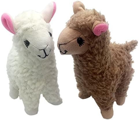 Maggift 2pcs 9inch Plush Stuffed Alpaca Doll Toys