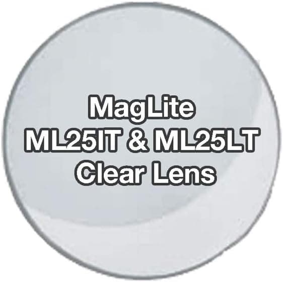 MagLite Replacement Clear Glass Lens for ML25IT and ML25LT MagLite Flashlights. TorchUpgrades Compatible/Replacement for MagLite