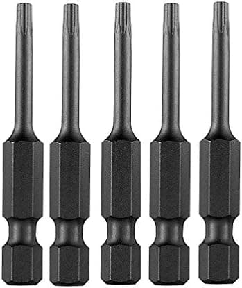 T10 Torx 2" Impact Rated Power Bit - 5 pack - HCH Through Hardened