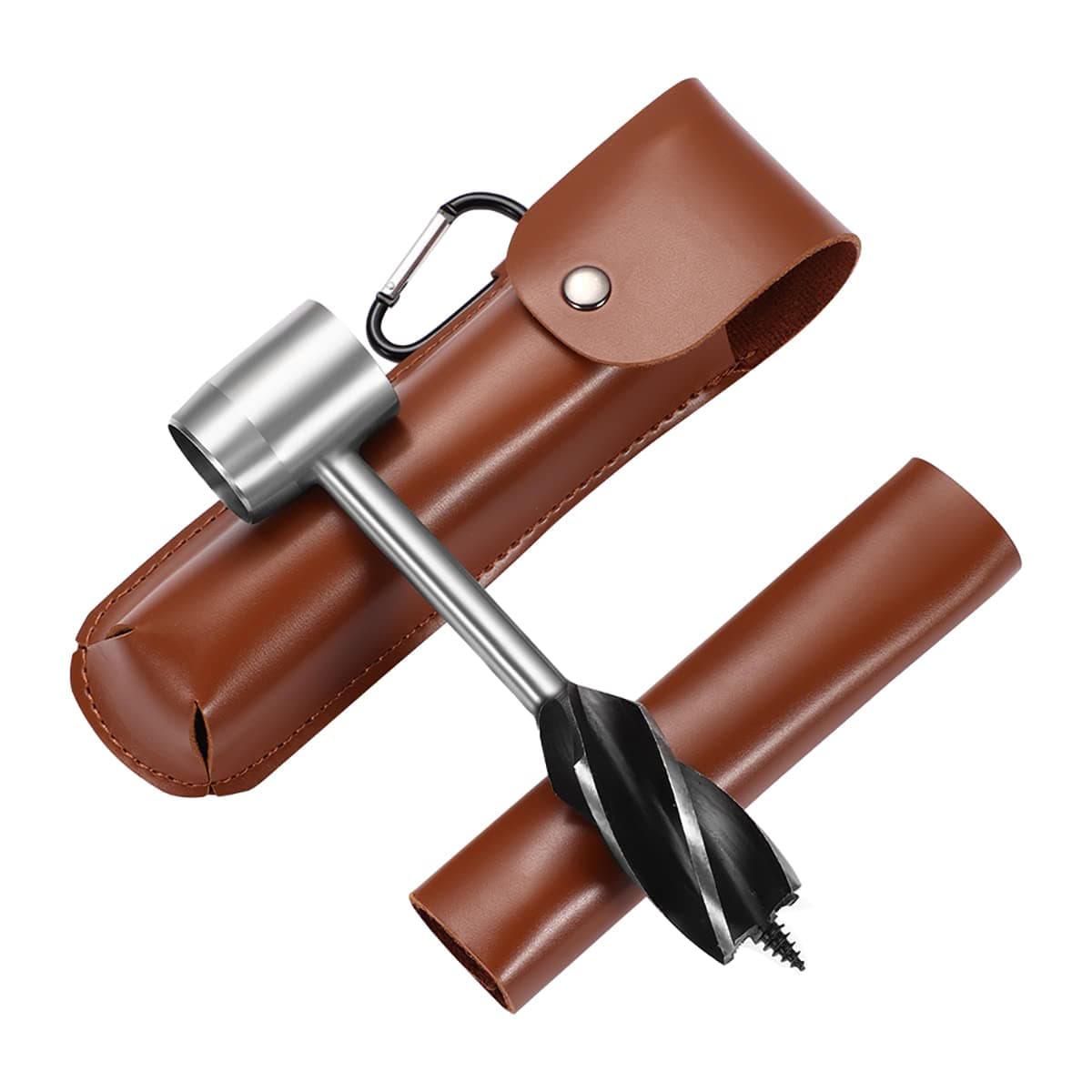 Bushcraft Gear Hand Drill Wrench Scotch Eye Auger Hand Drill Survival Tool, Survival Settlers Manual Hole Maker Multitool for Camping…