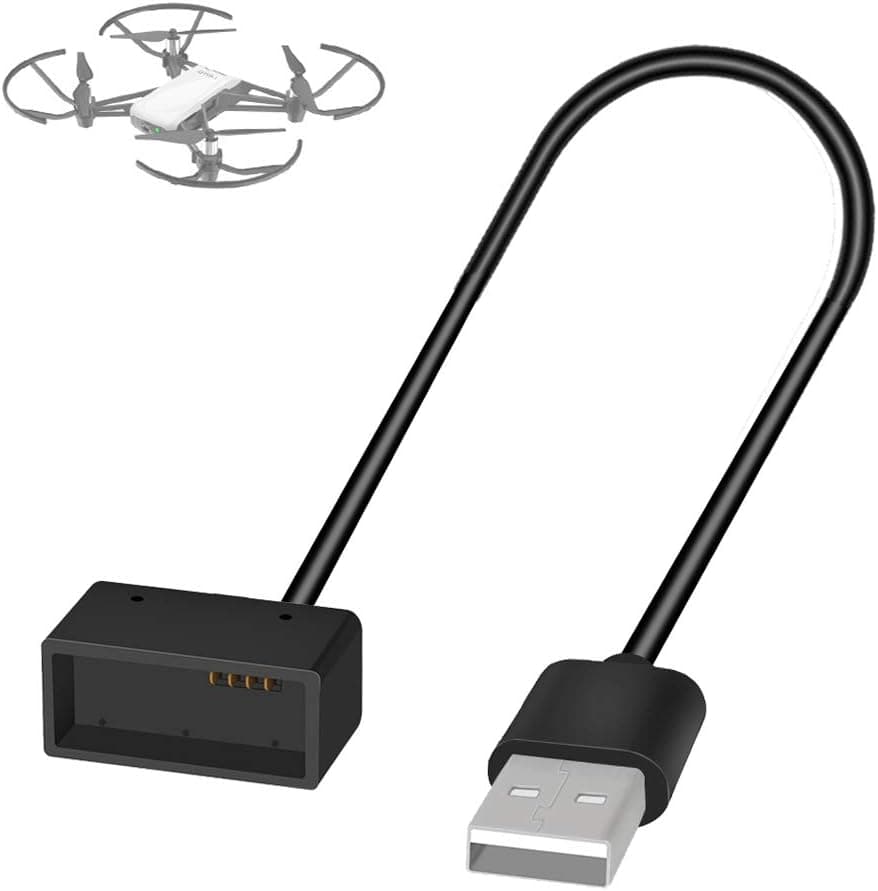 RCGEEK Compatible DJI Tello Charging Cable Adapter 1ft Intelligent Fast Charging Wire for 1 Ryze Tello Battery, 1 Piece