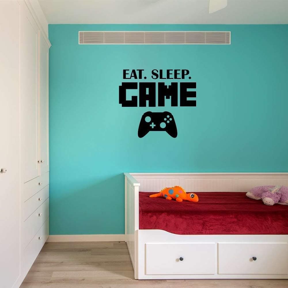 EAT & Sleep & Game, Decor Wall Stickers, Religious Sayings Vinyl Wall Art Decor Home Blessing for Living Room, Kitchen Dinner Room Decor