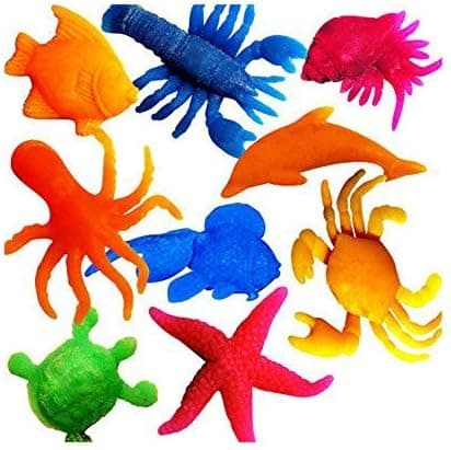 Unbranded 50 SEA Creatures, Grow Huge in Water, Carnival Goody Bags PINATAS, Party Favors FILLERS