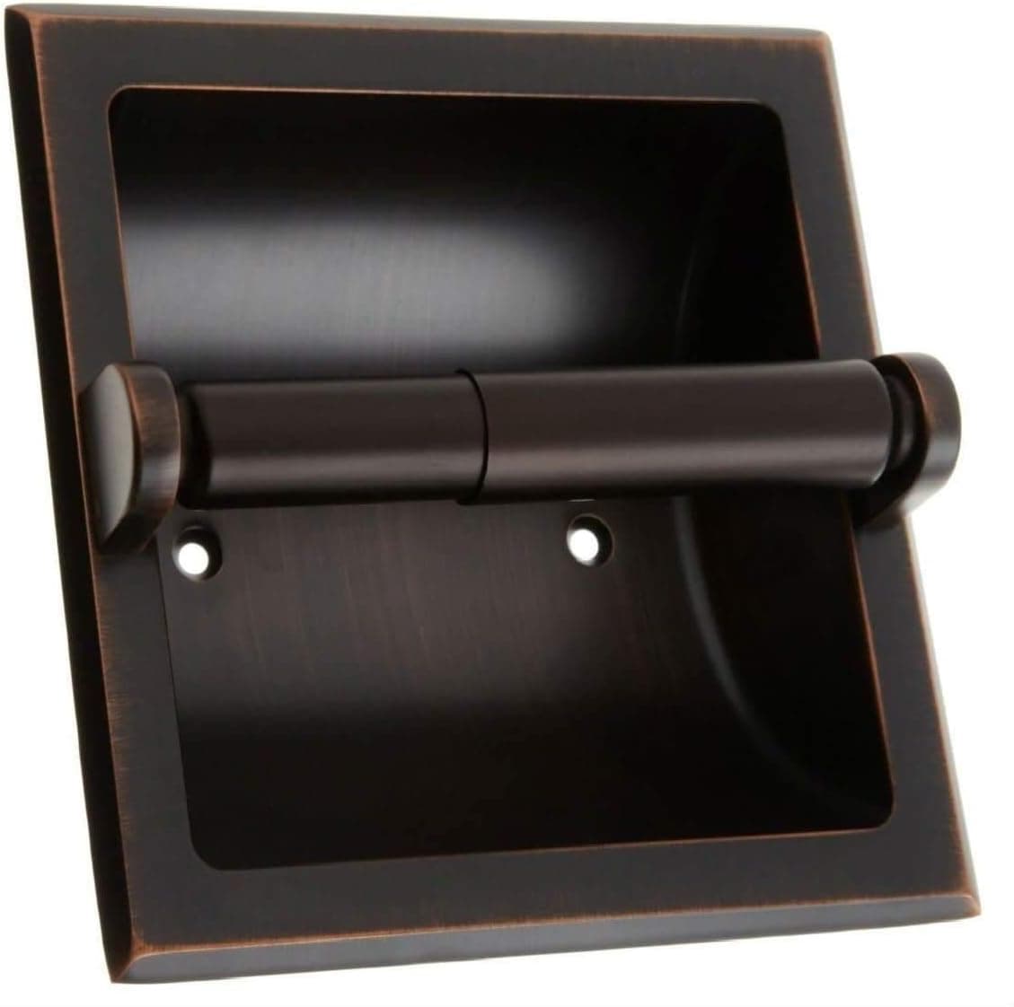 COLIBROX Oil Rubbed Bronze - Recessed Toilet Paper Holder