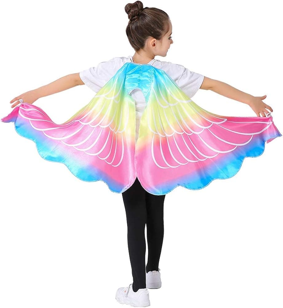 Seasons Children Beautiful Unicorn Rainbow Cape Wing (one Size fits Most)