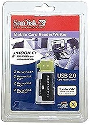 SanDisk SDDR-107-A10M MobileMate MS+ USB 2.0 Mobile Card Reader/Writer Support 1GB 2GB 4GB 8GB 16GB # Memory Stick # Memory Stick Duo # Memory Stick PRO # Memory Stick PRO Duo
