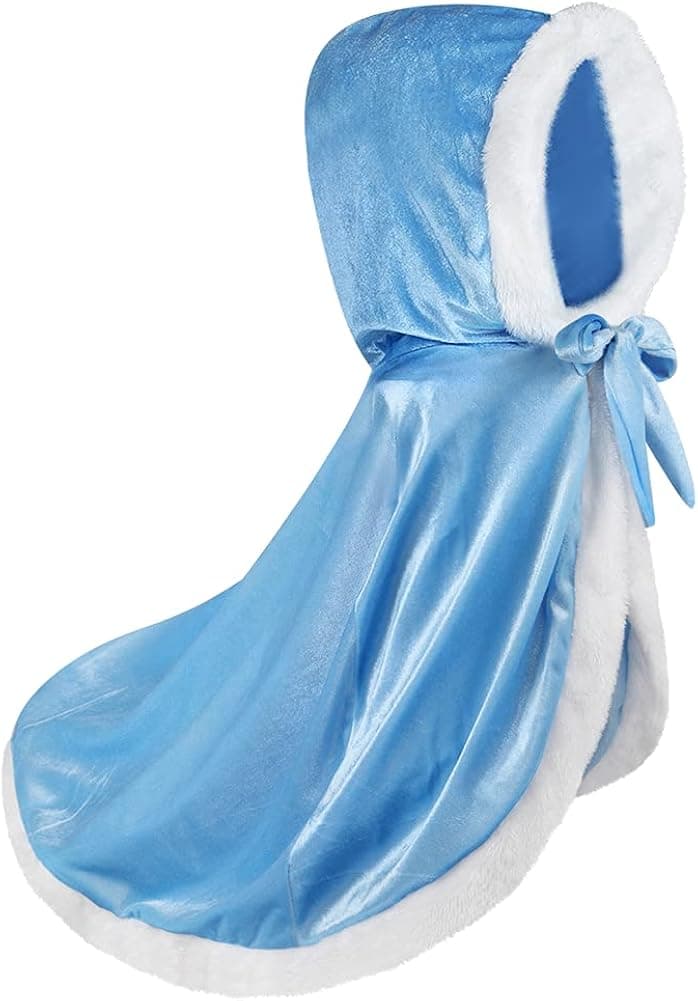 Qtdstz Princess Dress Up Cape for Girls Toddler Costume Cloaks Hodded