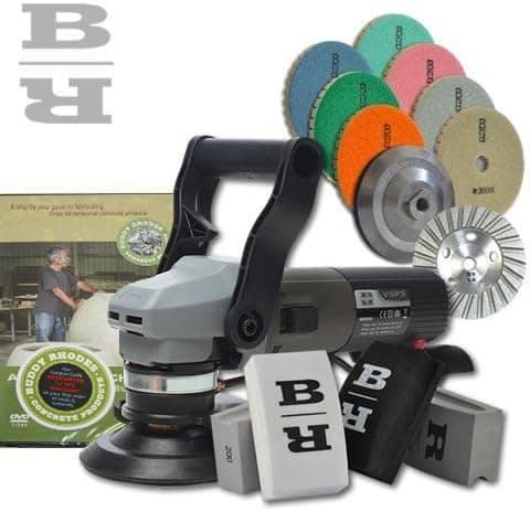 Buddy Rhodes Variable Speed 5 inch Wet Concrete Polisher - BRTEB680KIT