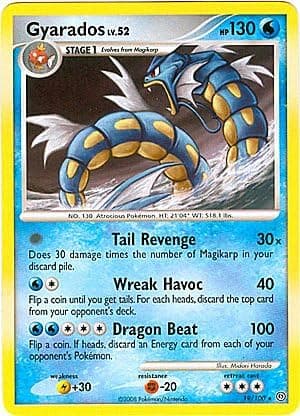 Pokemon Diamond & Pearl Stormfront Single Card Gyarados #19 Rare [Toy]