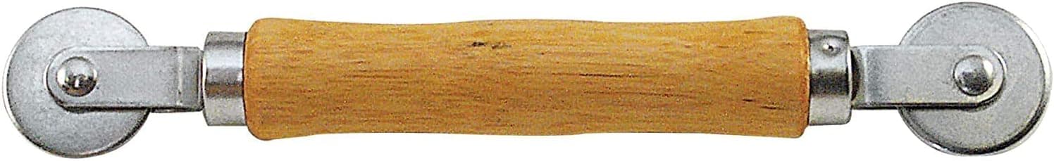 Window and Door Screens Spline Roller with Steel Wheels & Wood Handle
