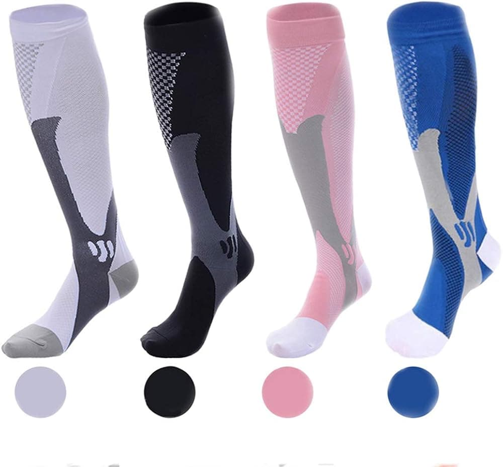 Apluschoice Compression Socks for Women & Men Circulation 15-20 mmHg Support Scks is Best for Running, Flight Travel, Cycling