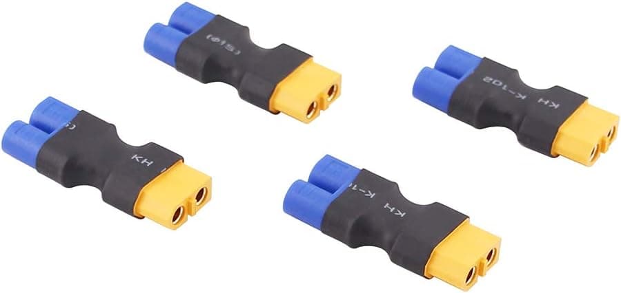 BDHI 4pcs Male EC3 to XT60 / XT-60 Female Adapter for LiPO Battery Tacon(B110-4)