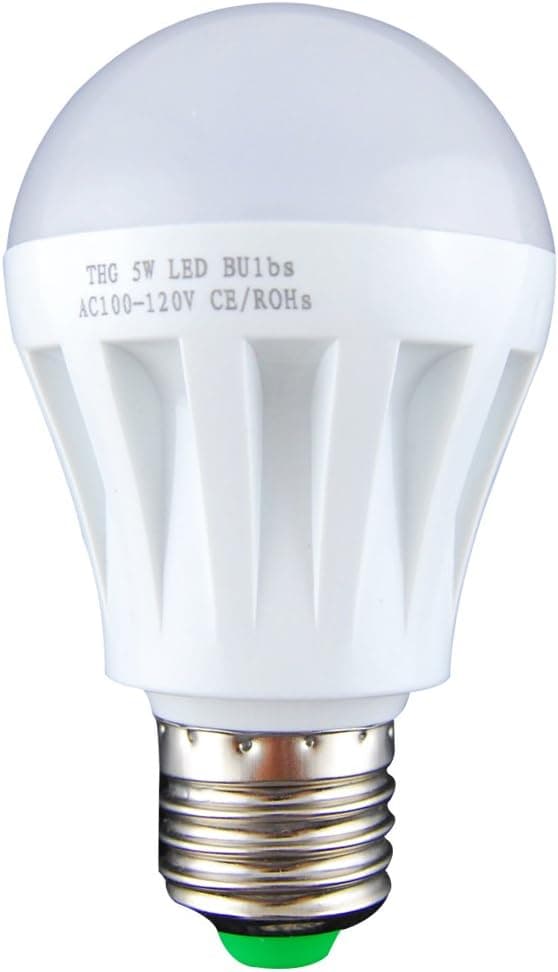 THG Pack of 12 5W 3528 SMD Standard E27 Day White 180LM Energy Saving Down Light Lamps LED Globe Bulbs 100V-120V Restaurant Hotel Plaza Corridor Equivalent Halogen 40W