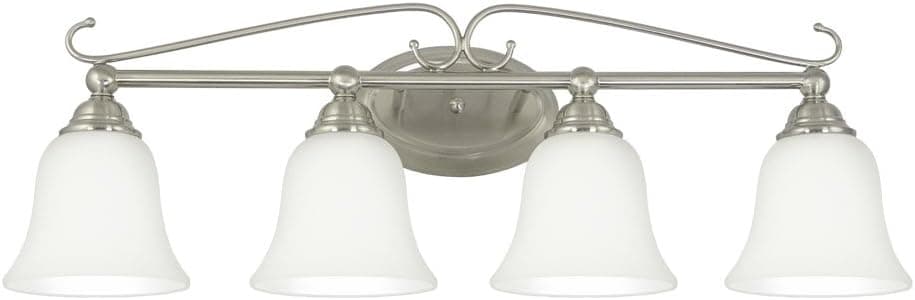 Good Earth Lighting Gotham 30-Inch 4 by 13-Watt GU24 4-Vanity Light, Brushed Nickel