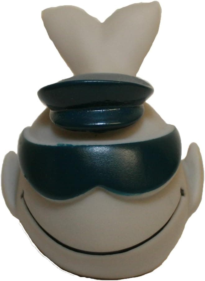 Waddlers Rubber Ducks Family Rubber Captain Whale, Brand Toy Bathtub Rubber Duck Friend Captain Rubber Whale That Floats Upright, Rubber Ducky Birthday Gift, All depts. Gift Whale Lovers