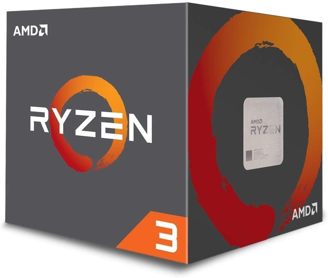 AMD Ryzen 3 1200 Desktop Processor with Wraith Stealth Cooler (YD1200BBAEBOX)
