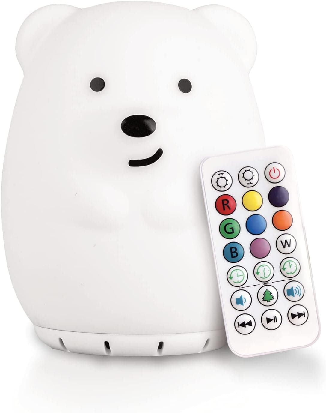 Lumipets Bear, Kids Night Light, Play Music, Silicone Nursery Light for Baby and Toddler, Squishy Night Light for Kids Room, Animal Night Lights for Girls and Boys, Kawaii Lamp, Cute Lamps for Bedroom