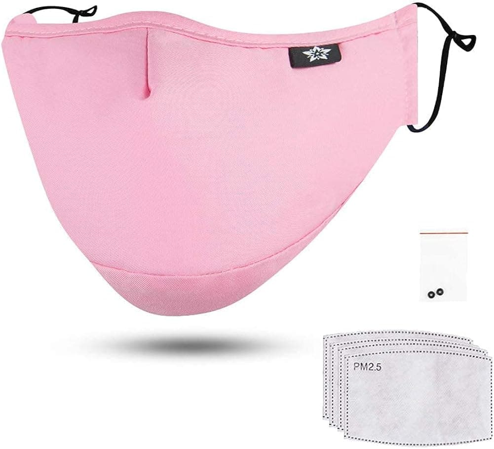 Washable Reusable Cotton Mouth Half Face Mouth For with Adjustable Ear Loops