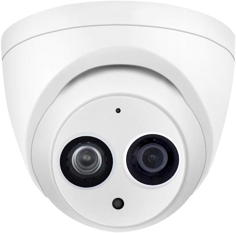 VIKYLIN 4MP PoE IP Security Camera 2.8mm Lens with Built-in Mic for Audio,4 Megapixels Home Outdoor Network Surveillance Camera Dome,98ft IR Night Vision,IP67 Waterproof